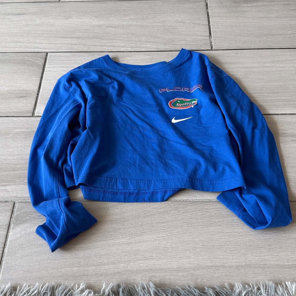 Nike FLORIDA GATORS Cropped Long Sleeve Top